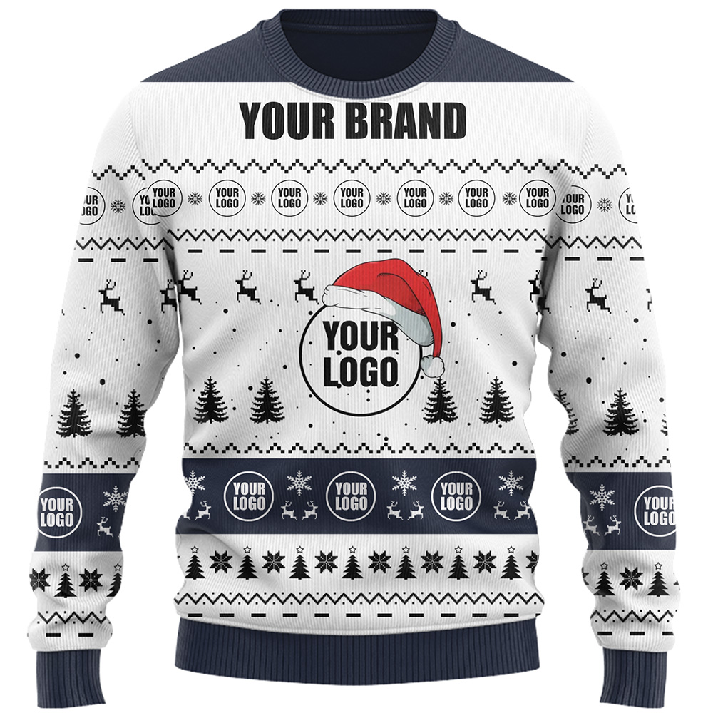 Custom Company Logo Ugly Christmas Sweater 6